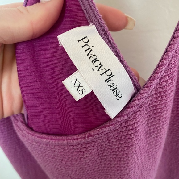 Privacy Please-Lydia Midi Dress in Purple - Picture 3 of 4